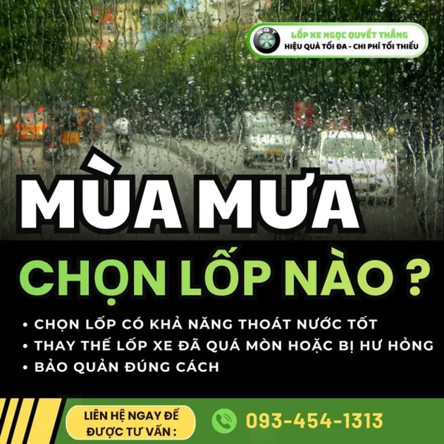 Lựa chọn lốp xe tải phù hợp mùa mưa