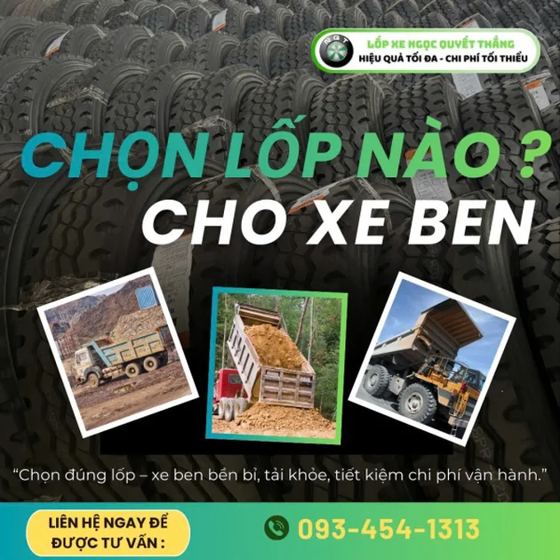 Loại lốp nào phù hợp với xe ben