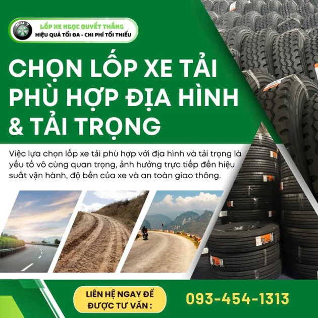 Lựa chọn lốp xe tải phù hợp với địa hình và tải trọng
