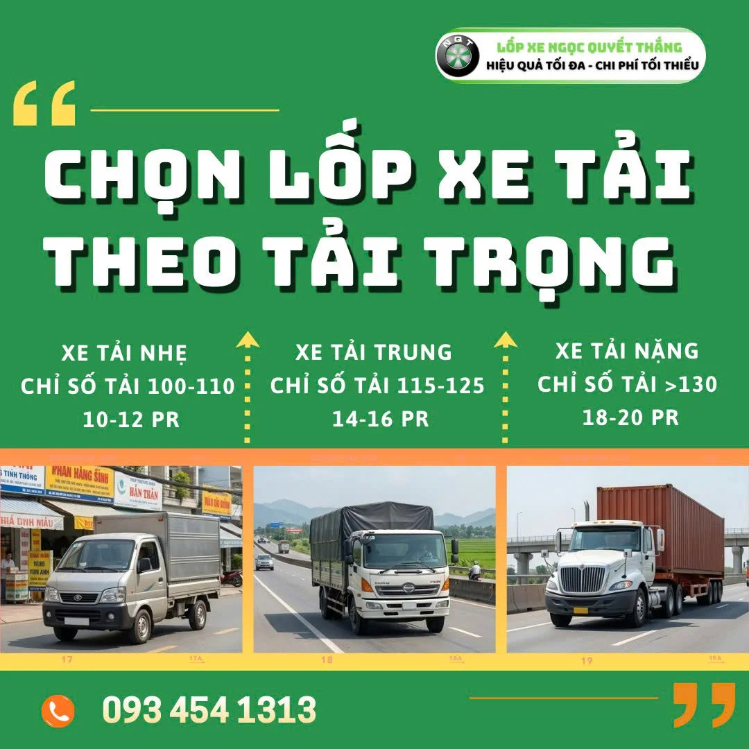 Cách chọn lốp xe tải theo tải trọng để đảm bảo an toàn và tiết kiệm chi phí