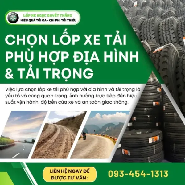Lựa chọn lốp xe tải phù hợp với địa hình và tải trọng